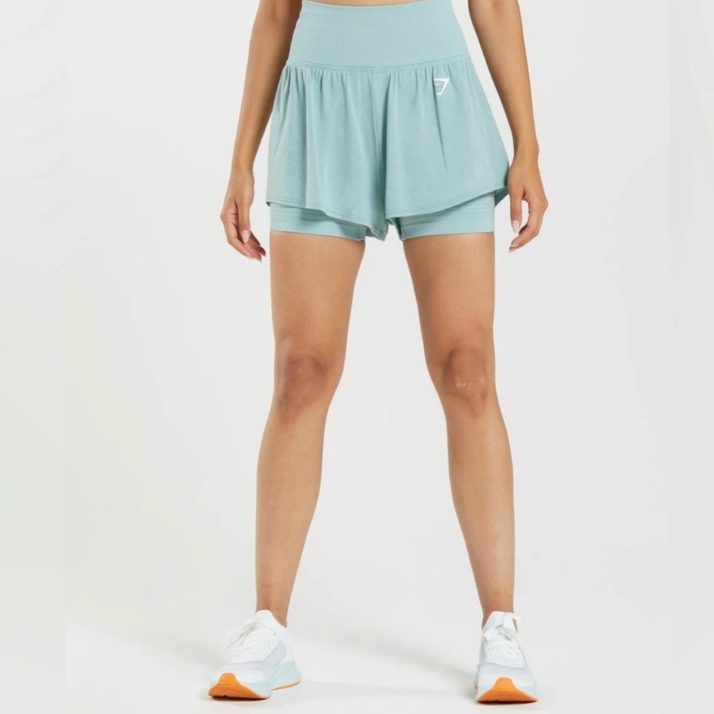 Gymshark Light Blue Athletic Shorts